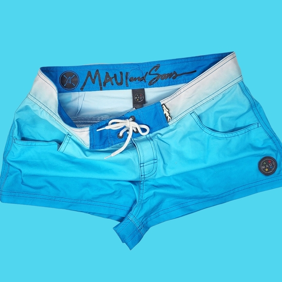 Maui and Sons Ladies Swim Trunks size L. - Picture 2 of 6